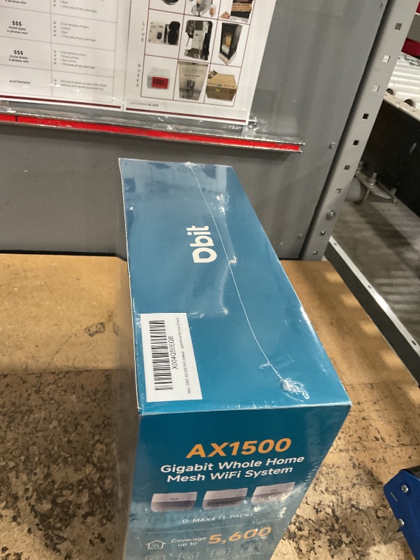 Photo 1 of *FACTORY SEALED* DBIT AX1500 WiFi 6 Mesh Wi-Fi System | 5,600 Sq Ft Coverage & 120 Devices | Dual-Band, Seamless Roaming, Parental Controls | Replaces Wireless Router and Extender | 4 Gigabit Ports Per Unit (3-Pack)