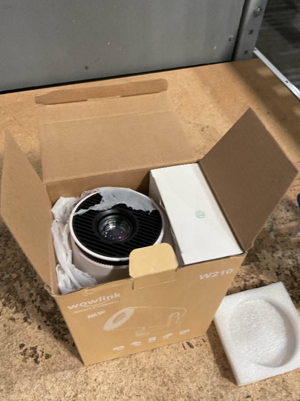 Photo 1 of [Built-in Apps & 2025 Upgraded] Mini Projector with WiFi 6 and Bluetooth 5.4 Support 4K 1080P Auto Keystone 180° Rotatable Projector Portable Compatibile with HDMI/TV Stick/Memory Stick/Laptop, White