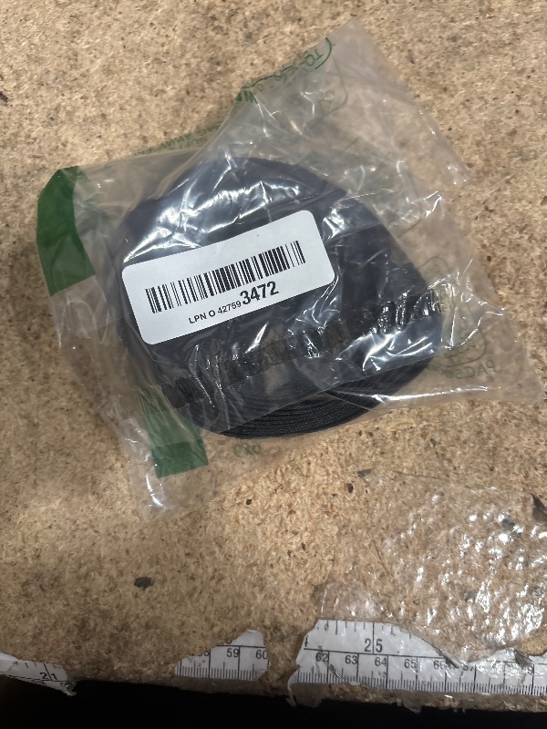 Photo 1 of 10 Yards 1 Inch Wide Black Nylon Heavy Duty Webbing Strap