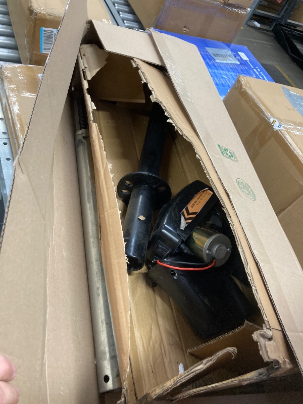 Photo 1 of **HEAVILY USED, SOLD FOR PARTS** SEALIGHT 7500LB Electric Trailer Jack,Heavy Duty RV Electric Power Tongue Jack,9.84"-33.85" Electric Tongue Jack Waterproof for A-Frame Trailer,Utility Trailer,RV,12V DC and LED Light