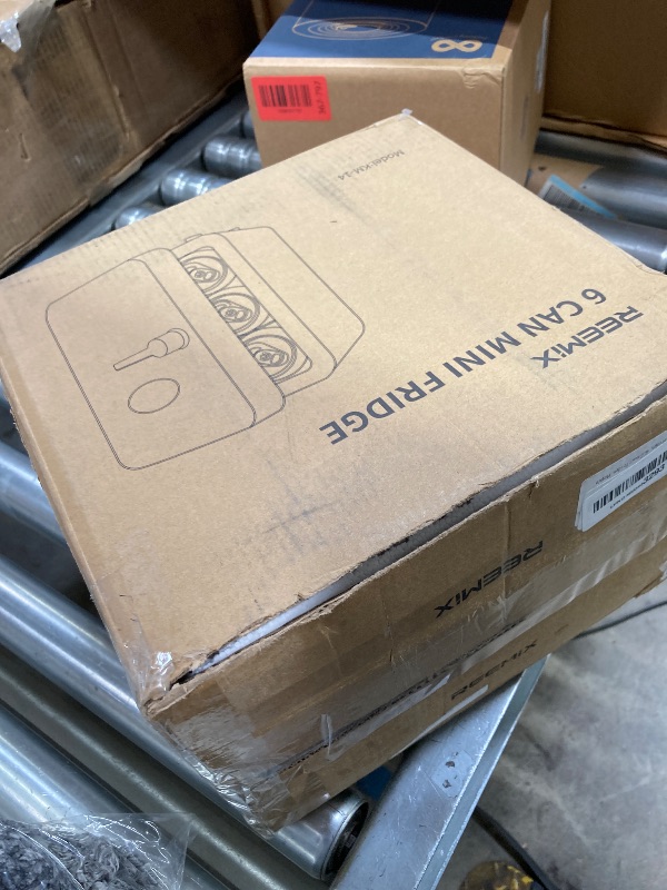 Photo 1 of **MISSING POWER ADAPTER***Reemix Mini Fridge, 4L/6 Cans Retro Portable Cooler For 120V Home & 12V DC Car Use, Skincare Fridge for Bedroom, Car, Office, Dorm (Purple)