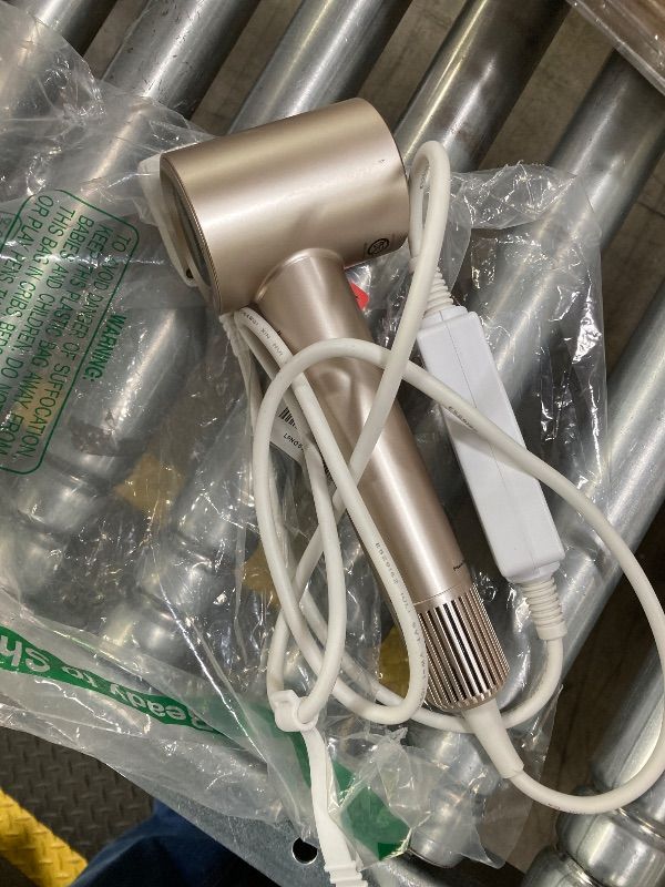 Photo 1 of ***USED -MISSING PIECES -SELLING AS PARTS ONLY*** Cosy Companions Hair Dryer, 150000 RPM High-Speed Hairdryer for Fast Drying, Low Noise, HD Display, 5 Temps & 2 Speeds, 500 Million Negative Ionic Blow Dryer, Gold