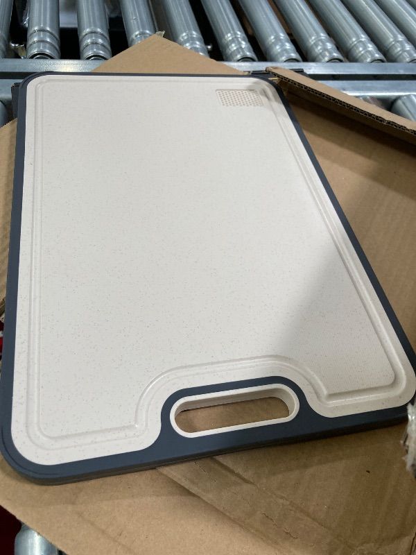 Photo 1 of ***SCRATCHED***Double-Sided Non Toxic Titanium Cutting Boards for Kitchen – Meat & Vegetables, Easy Clean, No Odor, Knife-Friendly Surface, Juice Groove, Dishwasher Safe Chopping Board,15" x 10"***SCRATCHED***
