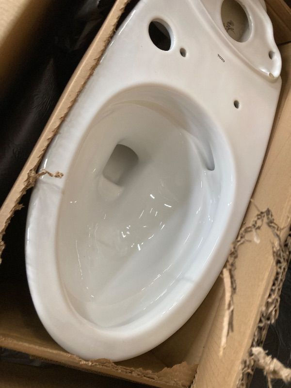 Photo 1 of *3/3 Boxes* TOTO® Drake® WASHLET®+ Two-Piece Elongated 1.28 GPF TORNADO FLUSH® Toilet with C5 Bidet Seat, Cotton White - MW7763084CEG#01