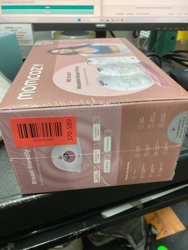 Photo 1 of *Factory Sealed* Momcozy M5 Smart APP Controlled Wearable Breast Pump, Hands-Free Wireless Electric Pump, 3 Modes 9 Suction Levels, BPA-Free, Portable Lightweight, 24mm Flange, 2-Pack Cozy Red