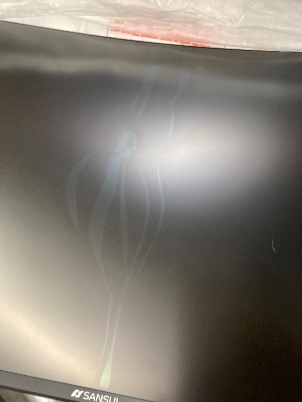 Photo 1 of **NO REFUNDS NO RETURNS/PARTS ONLY/DAMAGED SCREEN***SANSUI 27 Inch Curved 240Hz Gaming Monitor FHD 1080P, 1500R Curve Computer Monitor, 130% sRGB, 4000:1 Contrast, HDR, FreeSync, MPRT 1Ms, Low Blue Light, HDMI DP Ports, Metal Stand, DP Cable Incl.