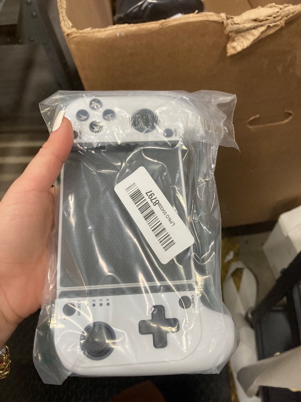 Photo 1 of ?Anti-Drift & Fast-Connect?Wireless Game Controller for iPhone/Android | Hall Joysticks Bluetooth Phone Controller, For Cloud Gaming, Genshin Impact, PUBG, Roblox, Call of Duty Mobile Gamers,White