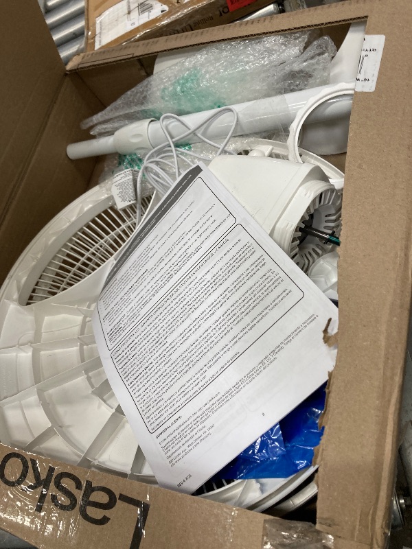 Photo 1 of ***It is used; it is unknown whether any parts are missing, and it is unknown whether it functions 100%.****Lasko 2520 16 Inch 3-Speed Quiet Adjustable Tilting Wide-Area Oscillating Standing Pedestal Fan for Bedroom, Kitchen, Home, and Office, White