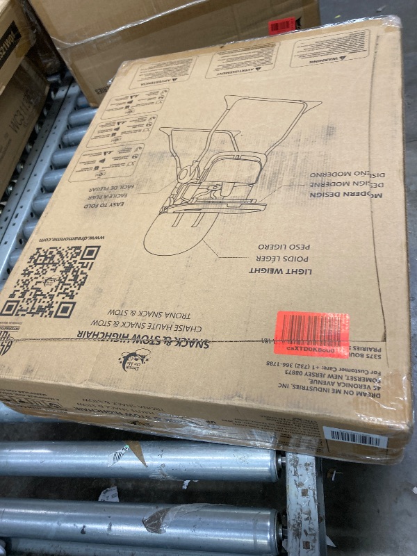 Photo 1 of ****It is used; it is unknown whether any parts are missing, and it is unknown whether it functions 100%.****Dream On Me Snack and Stow Highchair | Adjustable Feeding Chair with Removable Tray, Lightweight, Foldable Design, Easy to Clean, Perfect for Todd