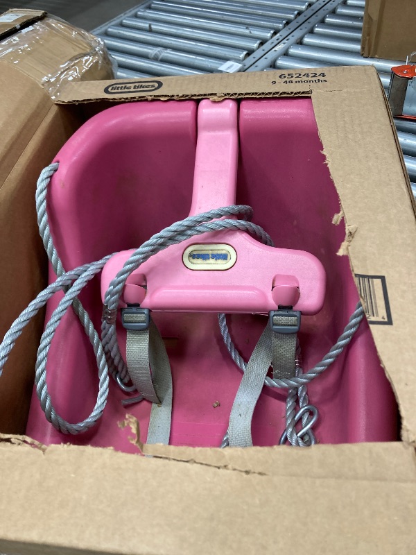 Photo 1 of *****It is used; it is unknown whether any parts are missing, and it is unknown whether it functions 100%.****Little Tikes 2-in-1 Snug 'n Secure Swing Magenta