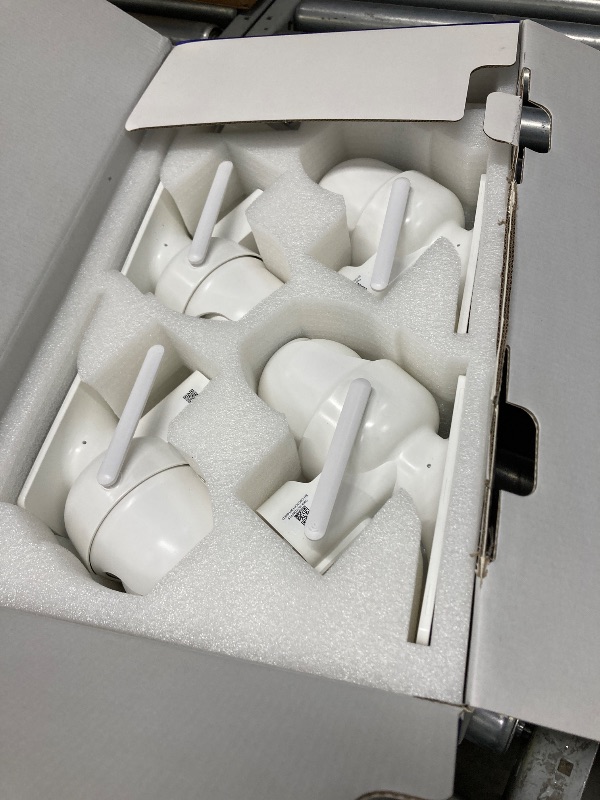 Photo 1 of ***MISSING BRACKETS AND MANUAL**ANSQUE Security Cameras Wireless Outdoor Home System, 4 Camera Kit, No Subscription Fees, Solar Powered, Local Storage, 365-Day Battery Life, 360°PTZ Surveillance, Auto Tracking, 2K Color Night Vision