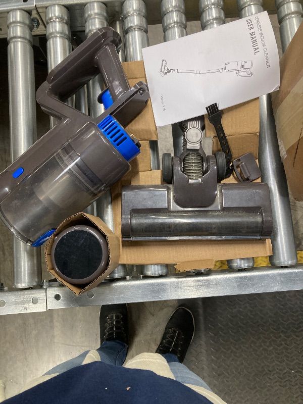 Photo 1 of ****used****KCLASO Cordless Vacuum Cleaner, 550W 45KPA 50Min Vacuum Cleaners for Home, Self-Standing Stick Vacuum with Touch Screen, 3 Power Modes, Rechargeable Battery, Handheld Vacuum for Pet Hair Carpet Floor