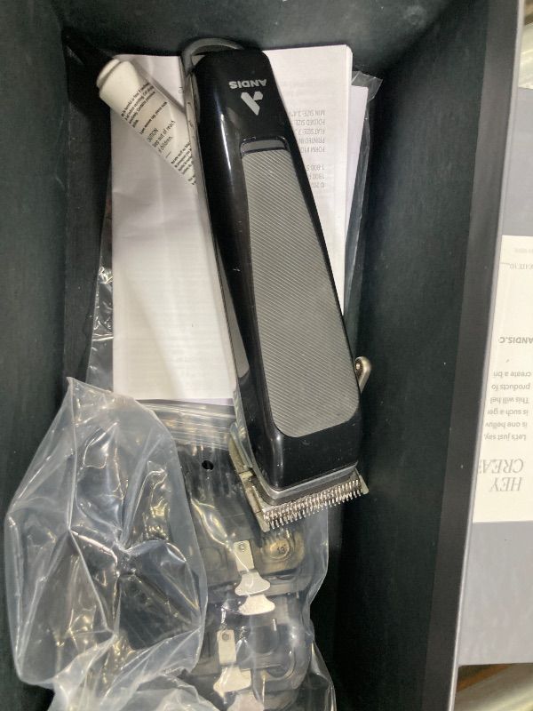 Photo 1 of **MISSING POWER ADAPTER***Andis 86000 reVITE Cordless Lithium-Ion Adjustable Fade Hair Cutting Clipper with Stainless Steel Blade - Black
