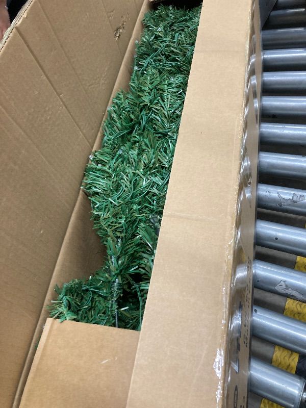 Photo 1 of **MISSING PARTS-NO STAND/NO POWER PLUG**HOLLO STAR 6 ft Prelit Christmas Tree with 247 LED Lights, App Control, Artificial Pencil Christmas Tree with Multi-Color RGBW Lights, 715 Branch Tips, Skinny Xmas Tree, Metal Base, for Home, Party