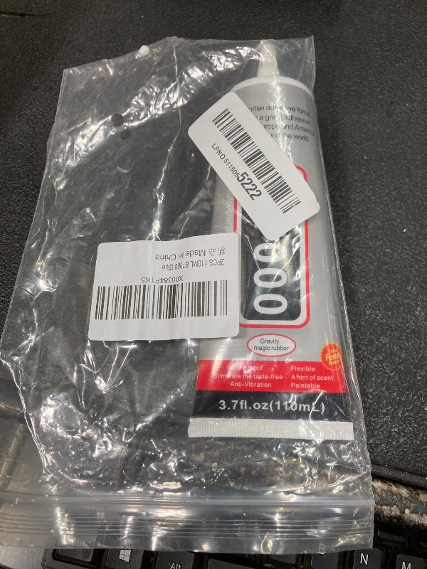 Photo 1 of ***MISSING PIECES -SELLING AS IS*** B7000 Adhesive Rhinestones Glue for Crafts, 1PCS 110ml / 3.7 fl oz, Jewelry Glue for DIY Craft, Makeup, Shoes, Jewelry Making, Nail Art