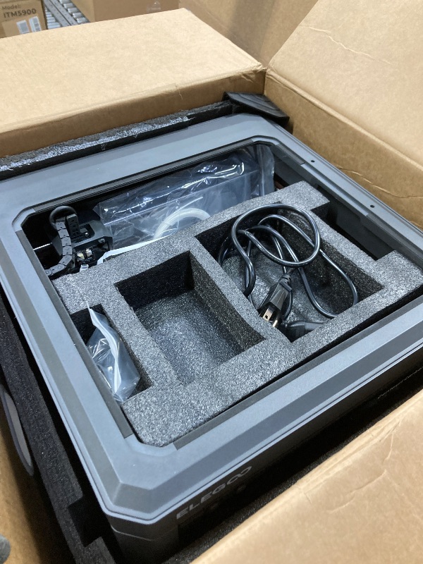 Photo 1 of **PARTS ONLY/SCREEN NOT WORKING***ELEGOO Centauri Carbon 2 Combo Multi Color 3D Printer, CoreXY 500mm/s High Speed Multicolor Printing with Canvas, 1-Click Full Auto Leveling and 350°C High-Temp Nozzle, 256x256x256mm Build Volume