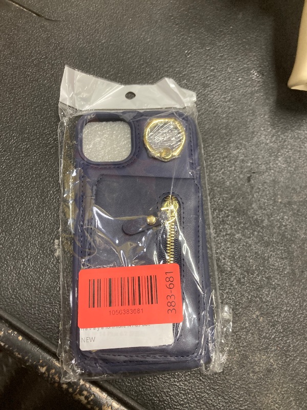 Photo 1 of ?????? Detachable Magnetic Case for iPhone 14 Plus, 2-in-1 System with Zipper Card Wallet & Built-in Phone Grip - Magsafe Compatible PU Leather Cover - Blue