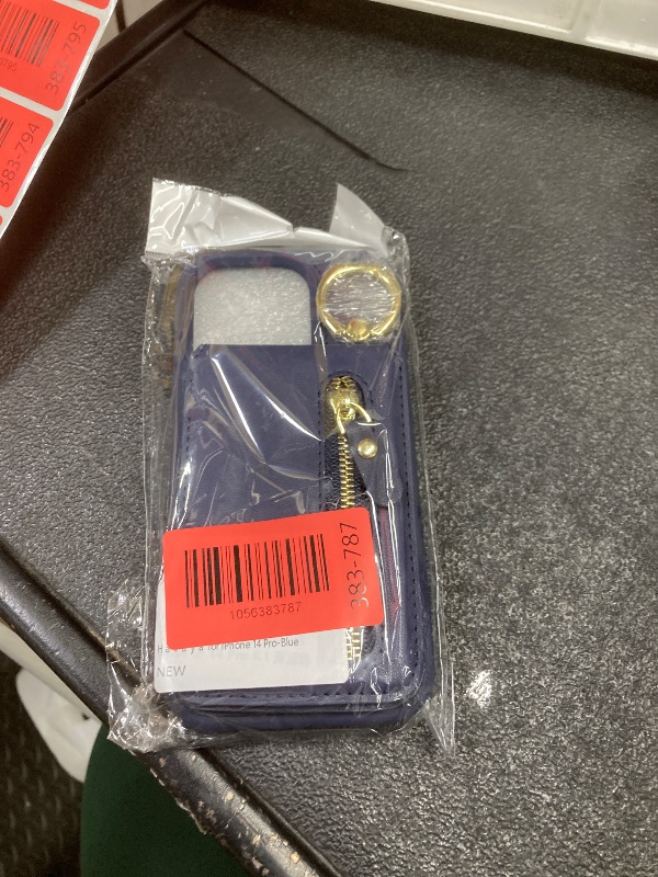 Photo 1 of ?????? Detachable Magnetic Case for iPhone 14 Pro, 2-in-1 System with Zipper Card Wallet & Built-in Phone Grip - Magsafe Compatible PU Leather Cover - Blue
