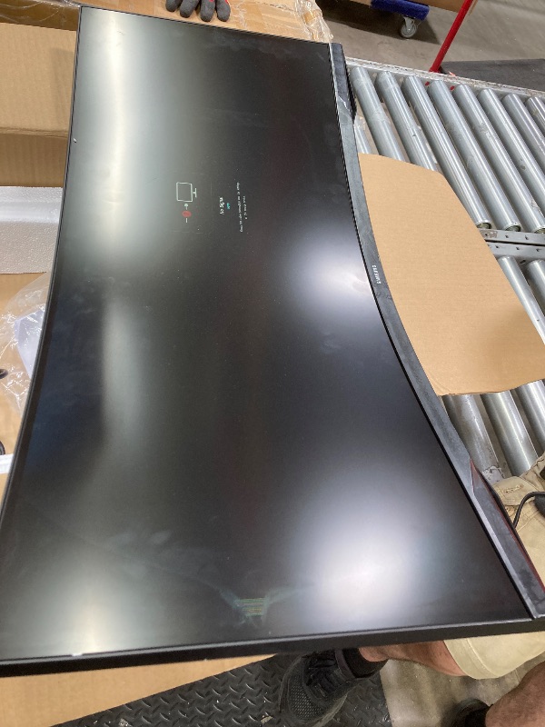 View 2 of ***DAMAGED -SELLING AS PARTS ONLY***  -Samsung 34' Odyssey G5 Ultra-Wide Gaming Monitor with 1000R Curved Screen, 165Hz, 1ms, FreeSync Premium, Large Display, Eye Comfort, Multiple Ports, WQHD, LC34G55TWWNXZA, Black************************BROKEN NO RETURN