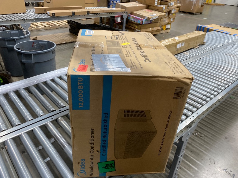 Photo 1 of ***USED *** Window Air Conditioner–Cools up to 550 Sq. Ft., Ultra Quiet with Open Window Flexibility, Compatible with Alexa/Google Assistant, 35% Energy Savings (Renewed)