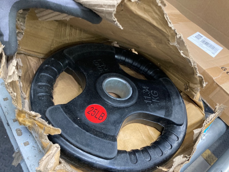 Photo 1 of *USED* Fitvids Olympic Cast Iron 2-Inch Weight Plate, 25Ibs Black