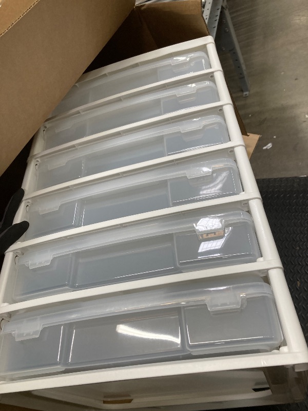 Photo 1 of *Legs inside* IRIS USA Fits 12" x 12" Paper, 6 Tier Scrapbook rolling storage Cart