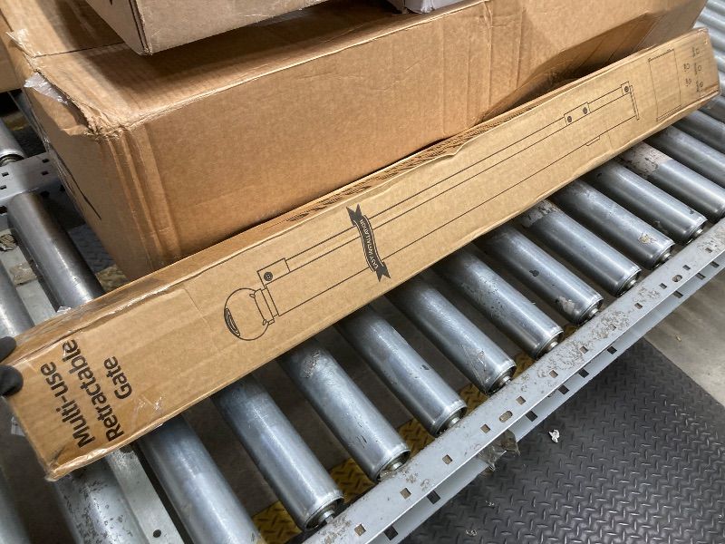 Photo 1 of *Damage to box* Retractable Safety gate, Gray