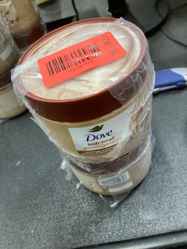 Photo 1 of *2 pack* Dove Brown Sugar and Coconut Butter Body Scrub Exfoliates and Deeply Nourishes for Smooth, Radiant Skin 15 oz
