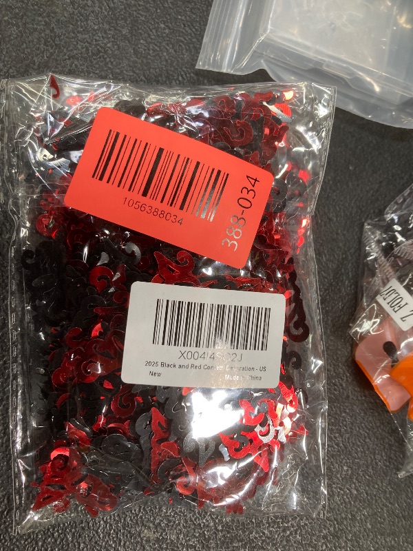 Photo 1 of *2 pack* KatchOn, Red and Black Grad Confetti - Pack of 500 | Graduation Confetti Class of 2026 | Grad Table Decorations | Red and Black 2026 Graduation Decorations | Prom Decorations 2026, Graduation Decor