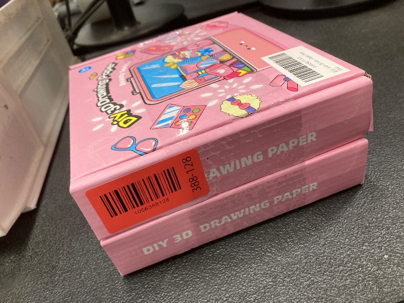 Photo 1 of *2 pack* Snidov 3D Puffy Paint Kit for Kids Ages 3+ | 12 Colors Magic Foam Paint & 21 Art Canvases | DIY Texture Painting Kit with Display Bags & Chains (Pink)
