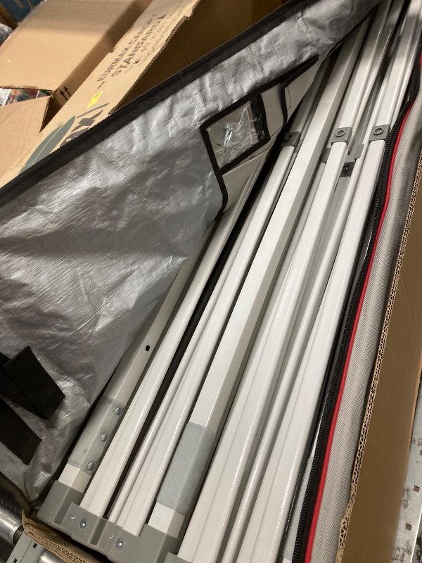 Photo 1 of *USED/Dirty* *Canopies missing/weights* Eurmax USA 10'x20' Pop Up Canopy Tent Commercial Instant Canopies with Heavy Duty Roller Bag,Bonus 6 Sand Weights Bags (White)