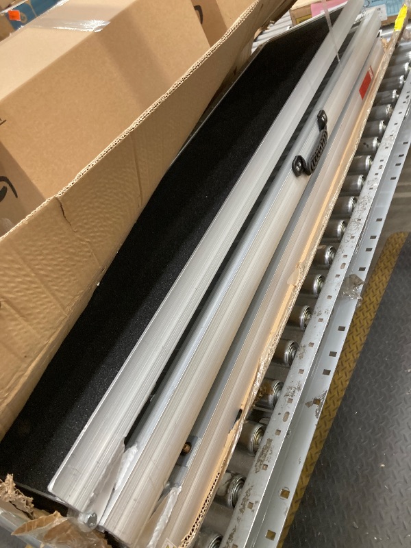 Photo 1 of *used/Scratches* *end of box missing* Ruedamann 10'L Wheelchair Ramp, 600Lbs Capacity, Non-Slip Threshold Ramp, Portable Aluminum Folding Handicap Ramp for Home, Wheelchairs, Steps, Stairs, Doorways, Curbs