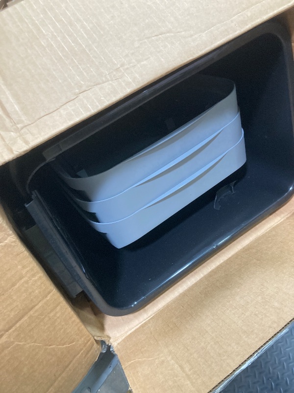 Photo 1 of *Damaged* Glad Link & Sort 36 Gallon Waste and Recycle Center - 3x12G (3x45L) Plastic Bin Compartments for Trash, Recycling, Compost with Odor Protection and Swing Top and Lift Up Lids