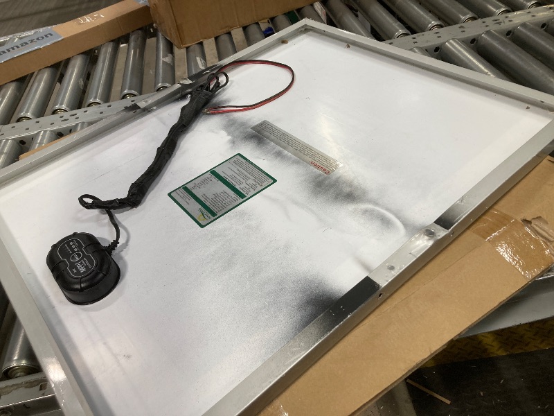 Photo 1 of *Minor damage* SOLPERK Solar Panel Kit 50W 24V, Intelligent Waterproof 10A PWM Controller, Home Outdoor Solar Battery Charger for RV Car Boat Marine Tractor Camping, 24 Volt Batteries Solar Panel Charger