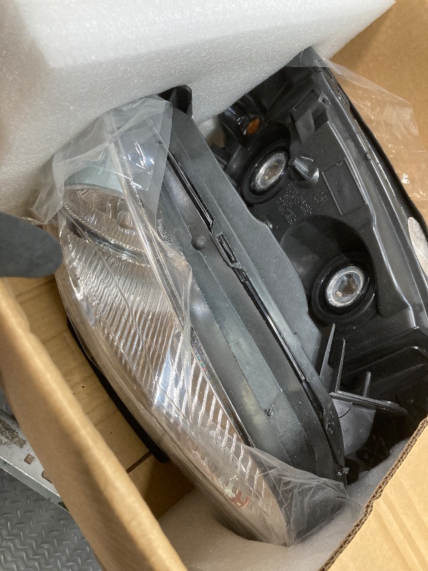 Photo 1 of *Dirty* AUTOSAVER88 Headlights Assembly Compatible with 2008-2012 Chevy Malibu Sedan Models Replacement Chrome Headlight Housing Amber Reflector, Passenger and Driver Side