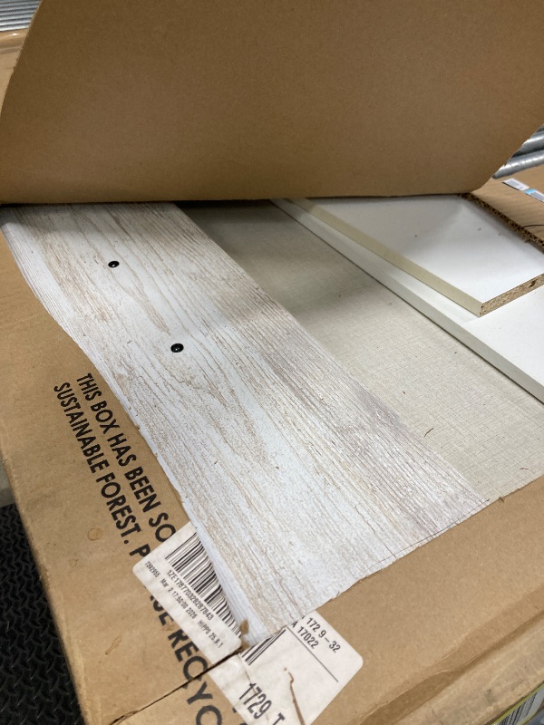 Photo 1 of ***PARTS ONLY/DAMAGED PARTS****Signature Design by Ashley Shawburn Rustic 5 Drawer Chest of Smooth-Gliding Drawers and Safety Stop, White & Gray