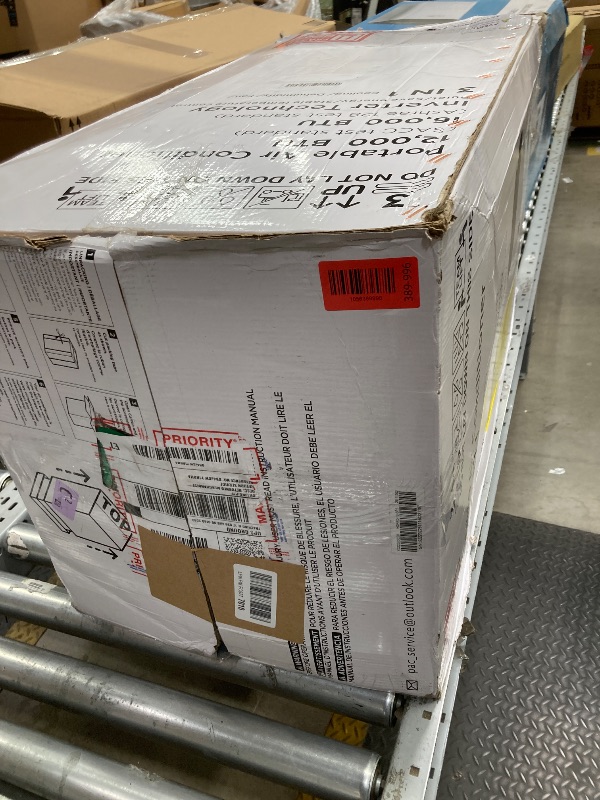 Photo 1 of *USED/Parts Only* Humhold Inverter 16000BTU Portable Air Conditioners with Remote, Free Stand Cooling Portable AC Unit for Room up to 800 sq.ft, with Dehumidifier & Fan, Dual Hose, Quiet Sleep Mode(42dB), Windows Kit