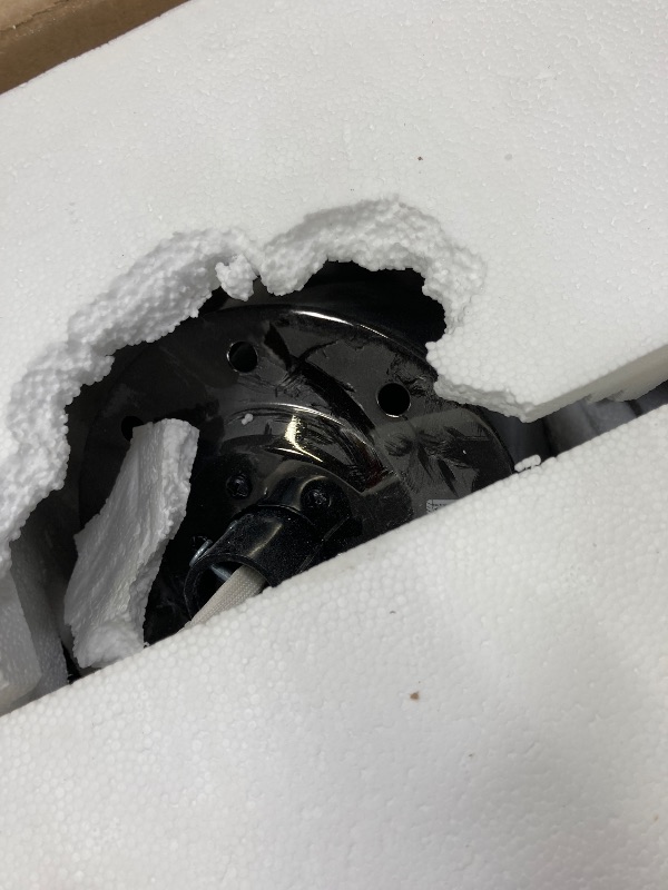Photo 1 of ***MISSING PIECES -SELLING AS PARTS ONLY*** OKELI 52" Smart Ceiling Fan with Light, WiFi Enabled for Alexa & App Control, Reversible Black Modern Ceiling Fan with Dimmable LED Light and Remote, Clear Blades for Living Room Bedroom