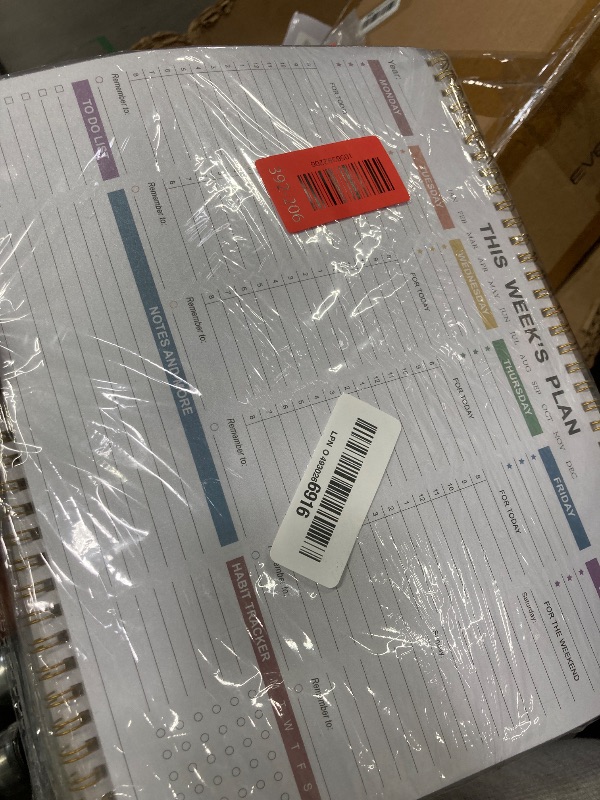 Photo 1 of (3-Pack) Undated Weekly Planner - 8.5" x 11" Undated Daily Productive Weekly To Do List Notepad for Home, Work, School, Projects, 52 Weeks, Clean Colorful Design