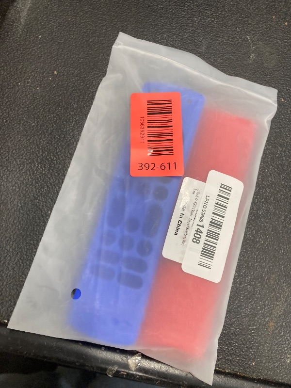Photo 1 of (2 Pack) ONEBOM Silicone TV Remote Cover, (6.2 Inch*1.5 Inch) Glow in The Dark, Anti Slip Silicone Protective Case with Lanyard(Red&Deep Blue)
