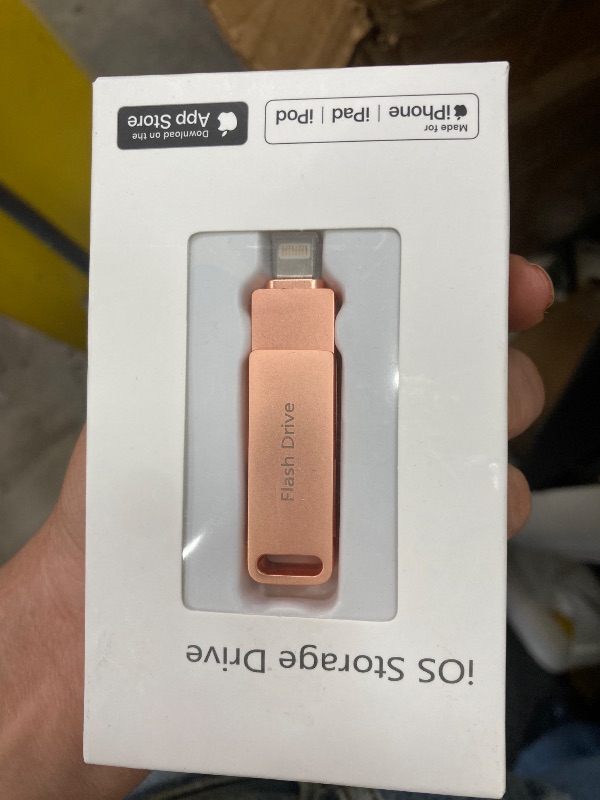 Photo 1 of (No APP Required) MFi Certified iPhone Photo Stick, USB Flash Drive 512GB for Photo/Video Backup, 3 in 1 iPhone Memory Stick, High-Speed Thumb Drive Compatible for iPhone/iPad/Android/PC Pink