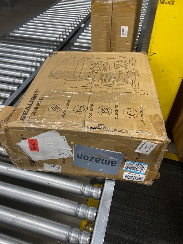 Photo 1 of **SIMILAR--UNSURE OF SPECIFIC CAR THEY FIT**SEALIGHT All Weather Floor Mats for 2019-2026 Chevy Silverado GMC Sierra 1500 Accessories / 2020-2026 Sierra 2500 HD/3500 HD Crew Cab, Non-Slip TPE, Odorless, Easy to Clean, Waterproof, Custom Fit