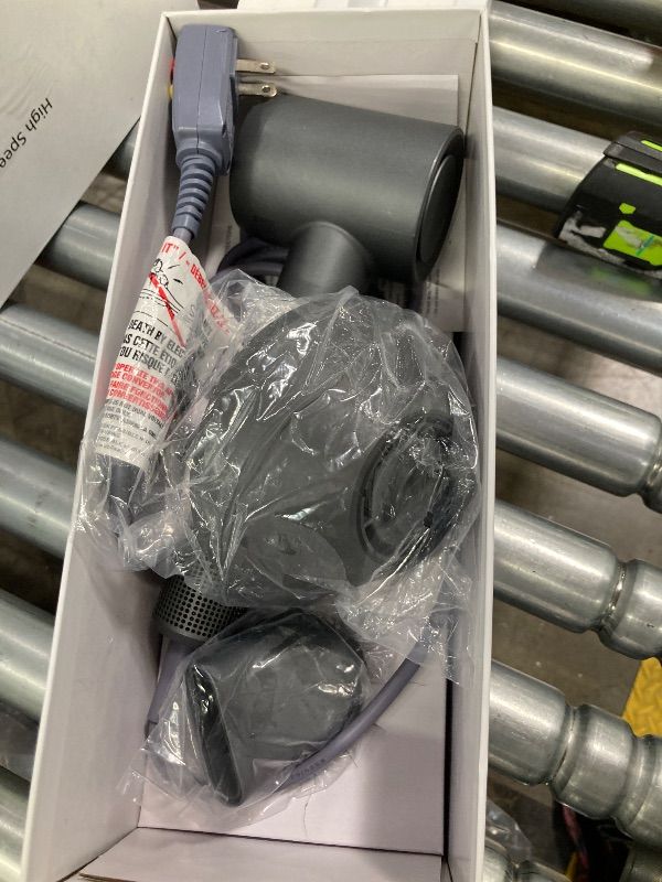 Photo 1 of **DONT TURN ON/PARTS ONLY**High-Speed Hair Dryer, 160,000 RPM Brushless Motor for Ultra-Fast Drying, 500M Ionic Negative for Frizz Reduce, Low Noise Thermo-Control Blow Dryer with Diffuser for Curly Hair Women and Men,Grey
