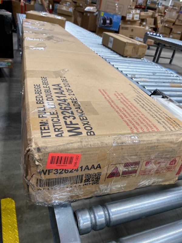 Photo 1 of ****Missing Box 1***** Merax Full Size Upholstered Daybed, Sofa Bed Frame with Underneath Storage, Space-Saving Corner Day Bed for Living Room Bedroom & Guest Room, No Box Spring Needed, Beige