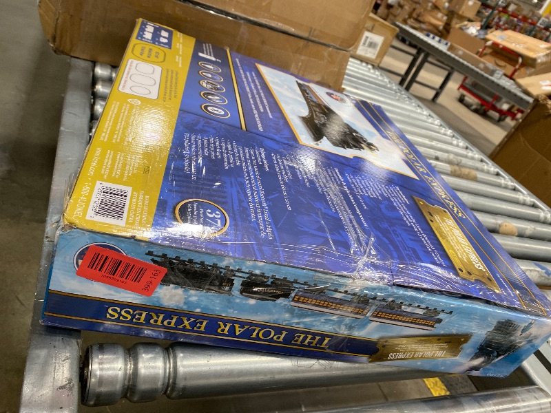 Photo 1 of **MISSING INSTRUCTIONS**Lionel The Polar Express Battery Powered Train Set w/Bluetooth, Water Vapor Smoke, Lights, & Movie Sounds, 2-Rail Plastic Ready-to-Play Track System, Toy Train Set for Kids Ages 4+