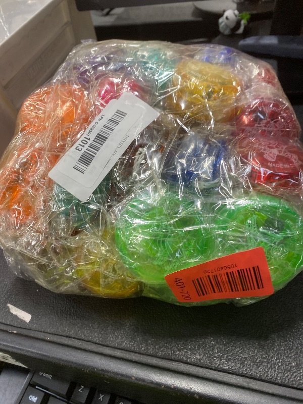 Photo 1 of  Pcs Colorful Light up Yo Yo Ball Bulk LED Responsive Ball Auto Return Bearing Balls Yoyo for Beginner Birthday Classroom Bag Fillers Prizes Gifts, 9 Colors