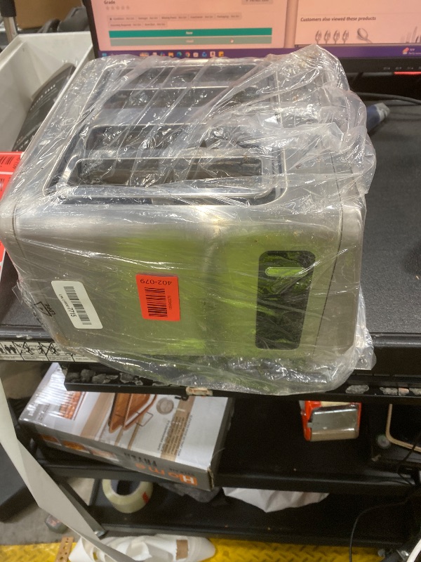 Photo 1 of ****Need to be clean****
Smart Toaster 4 Slice Wide Slot– Dual Digital TouchScreen & Independent Control for Family | 1800W Stainless Steel for  Bread Types & Toast Settings | Defrost Reheat & Single-Slice Modes