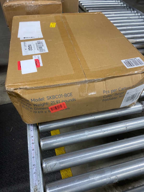 Photo 1 of ***Factory seal****

HolyHeal Drop Arm Bedside Commode, Commode Toilet with Padded Seat and Backrest, 400lbs Capacity, 6.3QT Removable Bucket and Splash Guard, Adjustable Height Portable Toilet for Adults, Beige