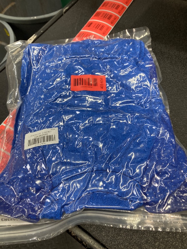 Photo 1 of **SIMILAR**Little Bitty Girls Long Sleeve A-Line Sparkle Tulle Dress,Mock Neck Detachable High Low Skirt with Pockets Royal Blue SIZE 8-9 YEARS