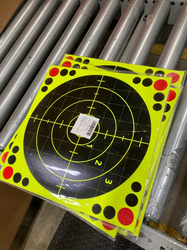 View 2 of *** pack of**5***Anwyll Shooting Splatter Targets Stickers - 15Pcs 12'' Targets for Shooting Range Reactive Paper Shooting Target Adhesive Shoot and See Target for BB Pellet Gun Pistol Airsoft Rifle Shoot Practice